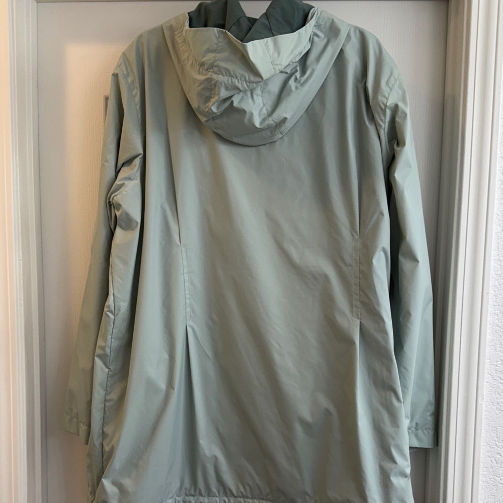 Columbia Switchback Lined Sage Green Hooded Long Jacket - Picture 2 of 7
